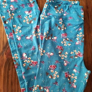 HTF Lularoe vintage unicorn fairy garden leggings